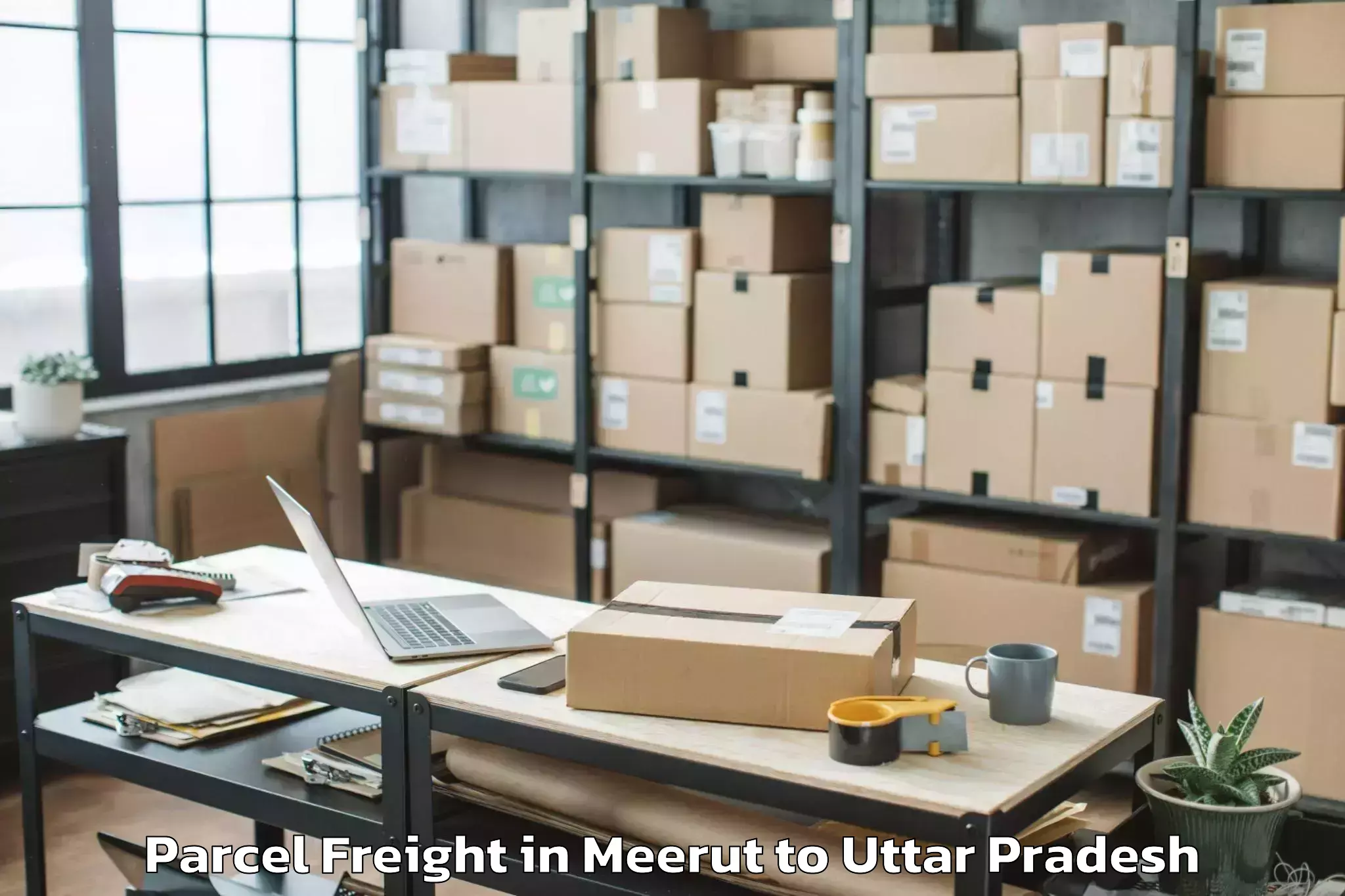 Top Meerut to Chakia Chandauli Parcel Freight Available